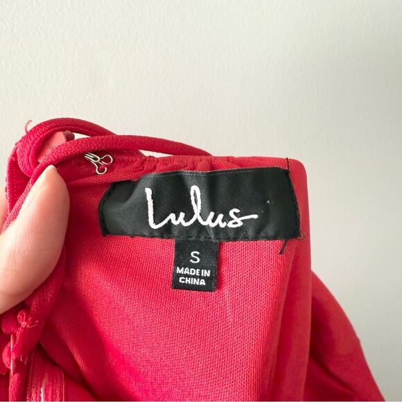 Lulus Mythical Kind of Love Strappy Maxi Dress Size L Red Formal Holiday Prom - Picture 3 of 6
